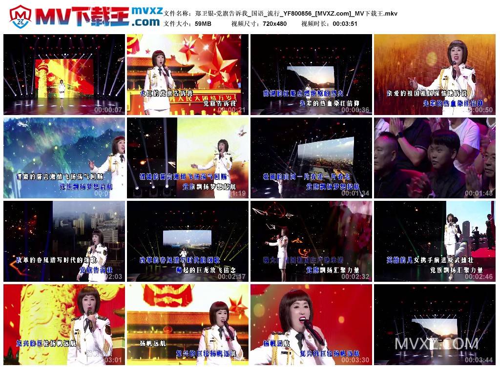 郑卫银-党旗告诉我_国语_流行_YF800856